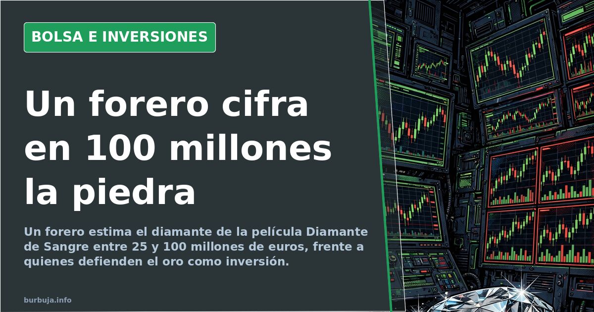 Forum user values movie diamond at €100 million