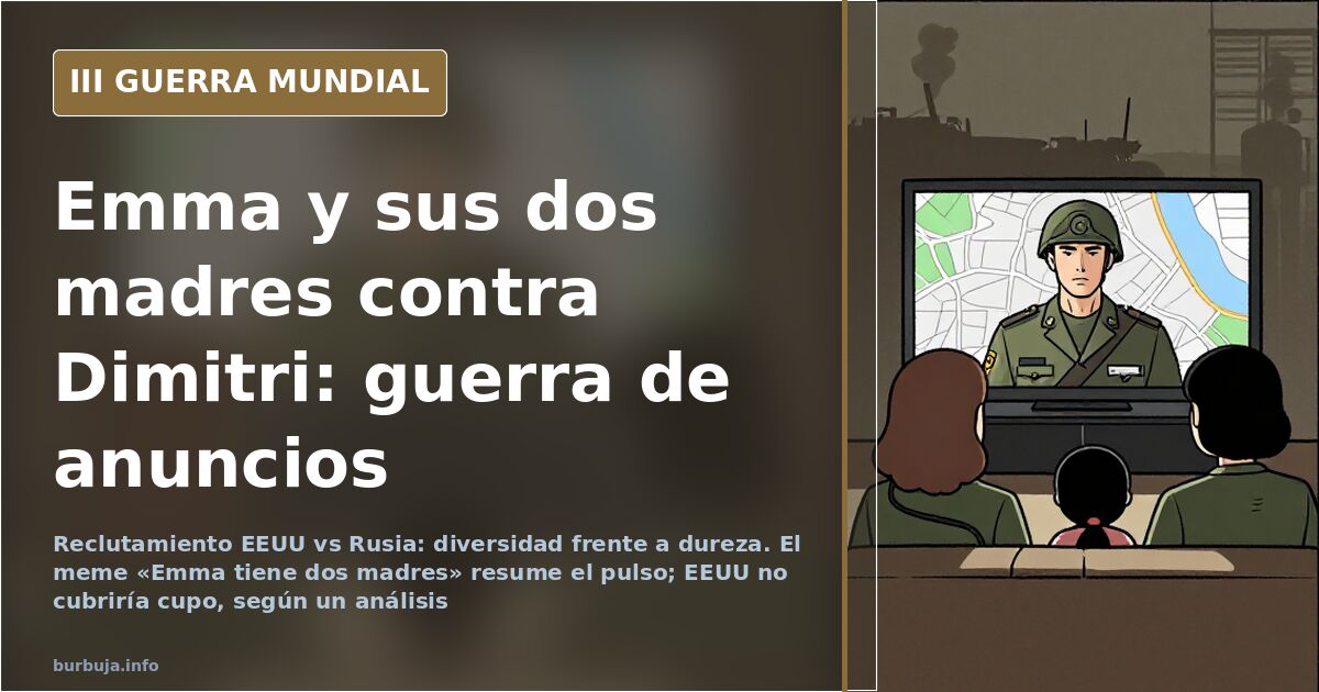 Anuncio de reclutamiento EEUU vs Rusia: dos relatos, un problema