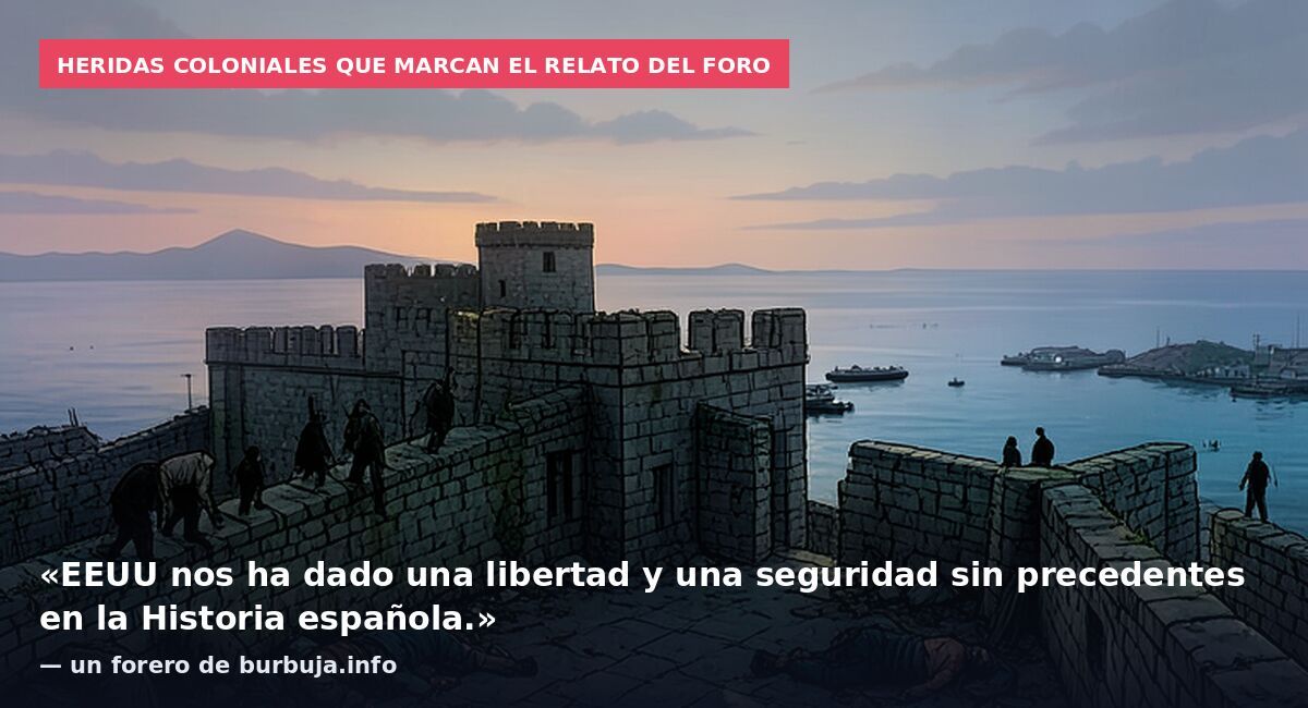 Heridas coloniales que marcan el relato del foro: «EEUU nos ha dado una libertad y una seguridad sin precedentes en la Historia española.» — un forero de burbuja.info