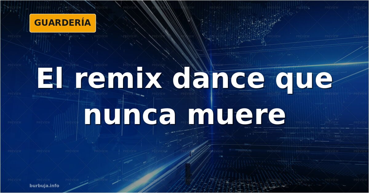 Ilustración de una mesa de mezclas con vinilos de clásicos ochenteros y ondas de sonido dance
