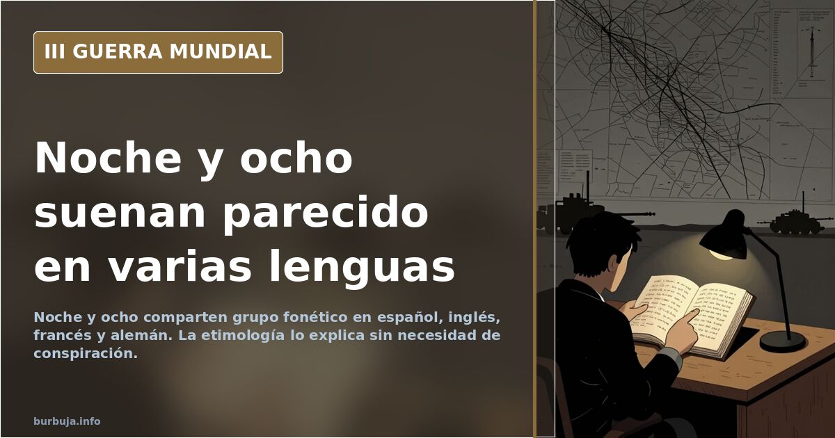 Noche y ocho: coincidencia fonética en seis idiomas