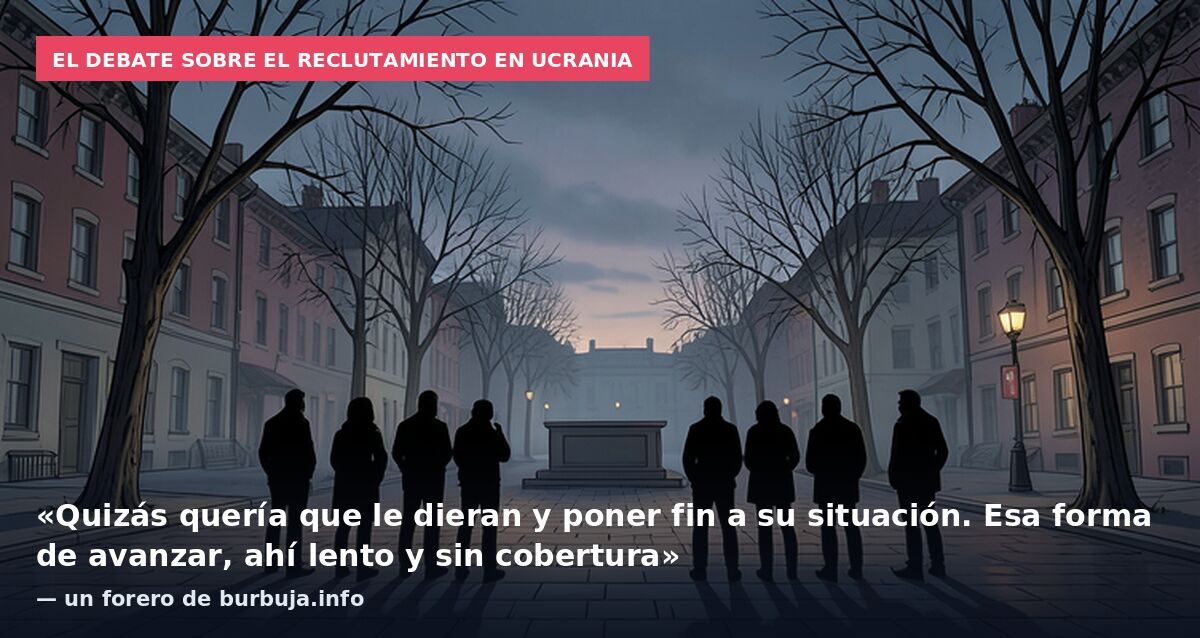 El debate sobre el reclutamiento en Ucrania: «Quizás quería que le dieran y poner fin a su situación. Esa forma de avanzar, ahí lento y sin cobertura» — un forero de burbuja.info