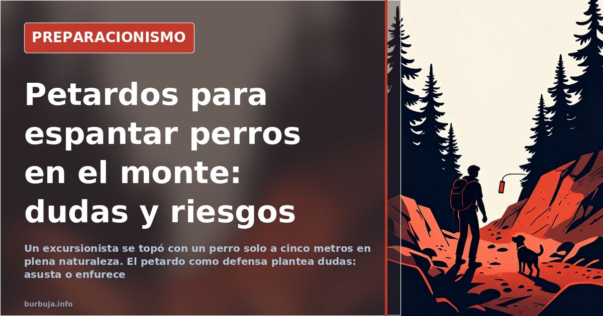 Petardos contra perros en el monte: ¿ahuyentan o enfurecen?