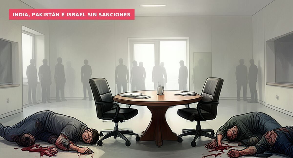India, Pakistán e Israel sin sanciones