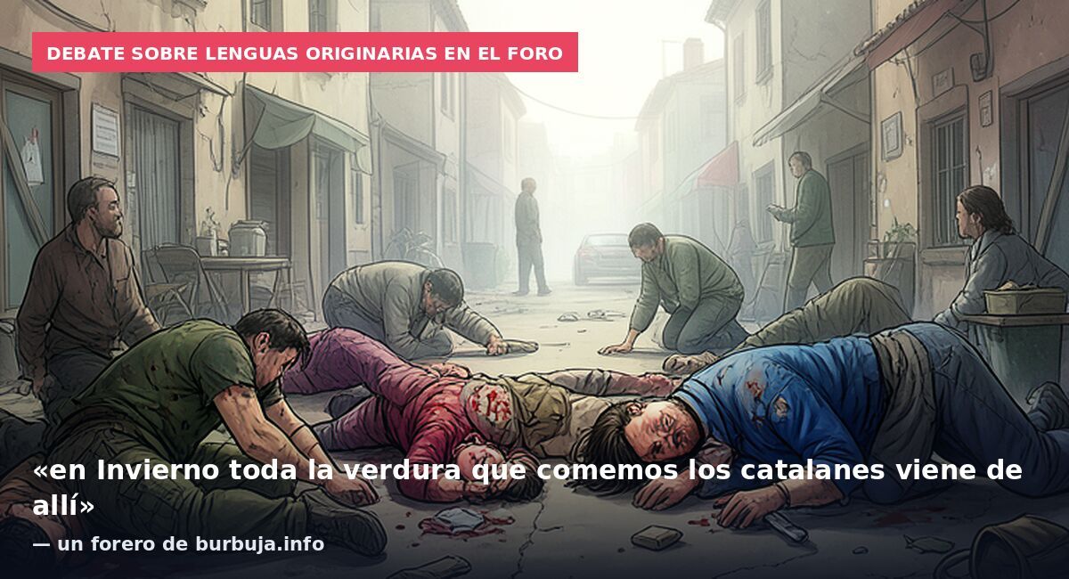 Debate sobre lenguas originarias en el foro: «en Invierno toda la verdura que comemos los catalanes viene de allí» — un forero de burbuja.info