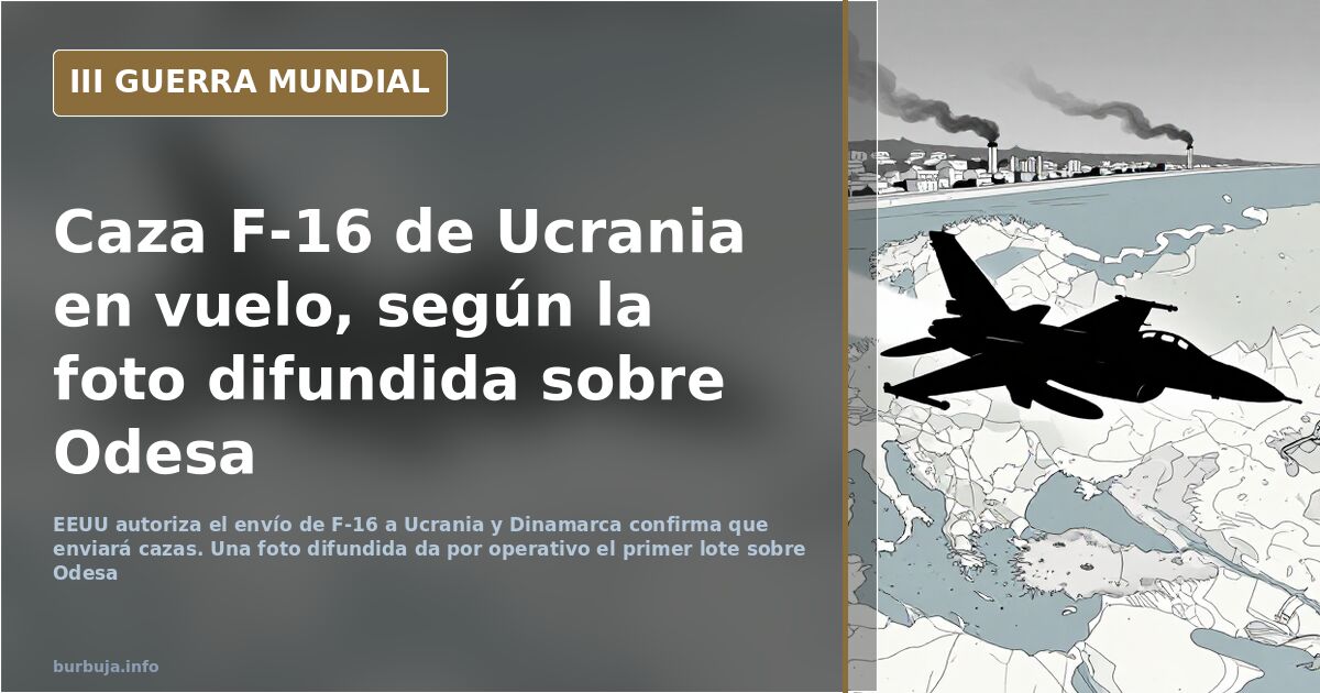 F-16 para Ucrania: EEUU autoriza el envío y Dinamarca confirma