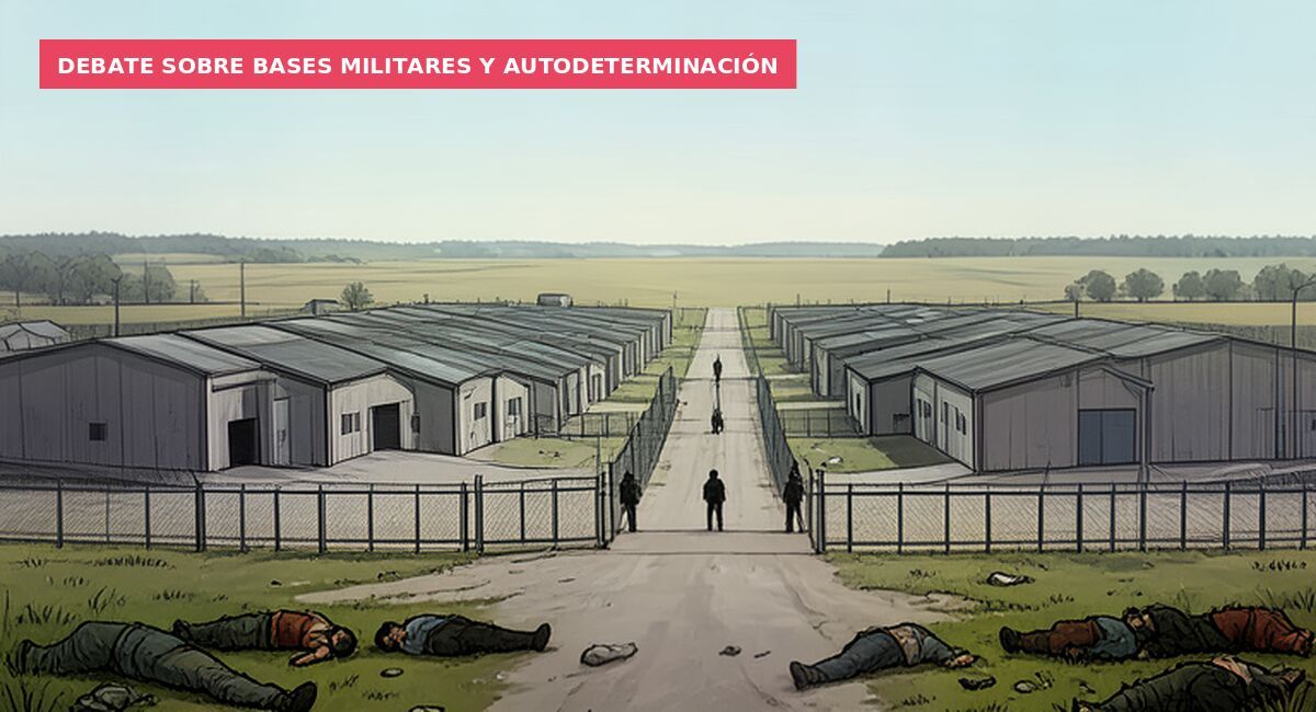 Debate sobre bases militares y autodeterminación