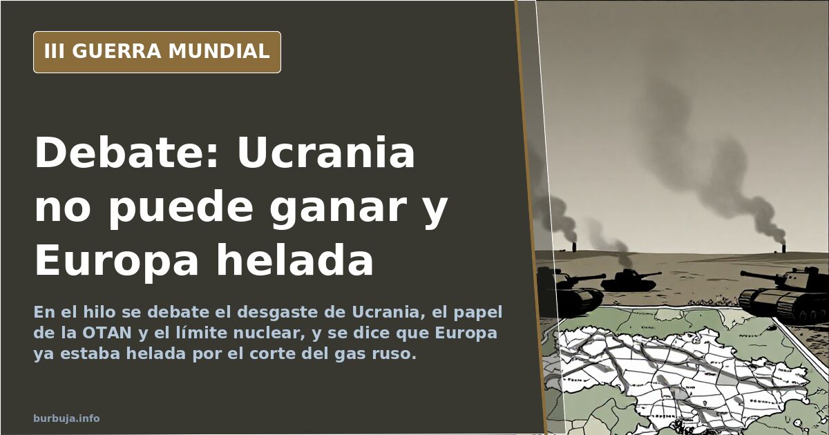 Imagen ilustrativa sobre el debate en torno a la guerra de Ucrania