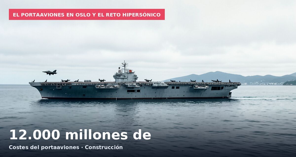 El portaaviones en Oslo y el reto hipersónico: 12.000 millones de  Costes del portaaviones · Construcción
