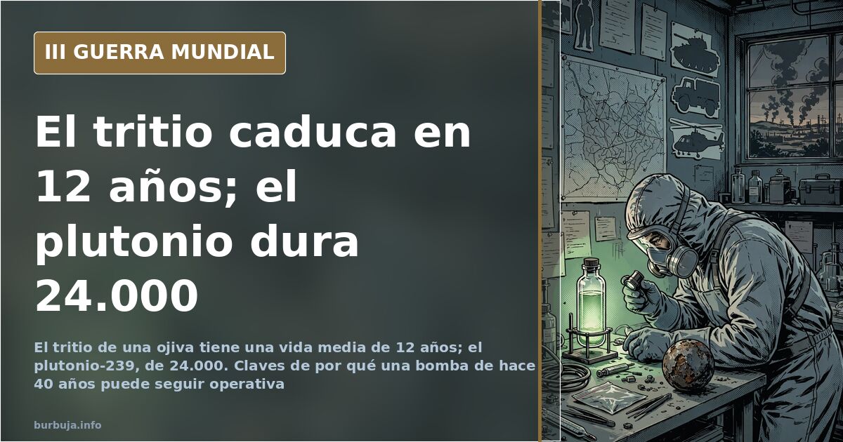 Tritio, plutonio y litio: la vida útil de una ojiva nuclear