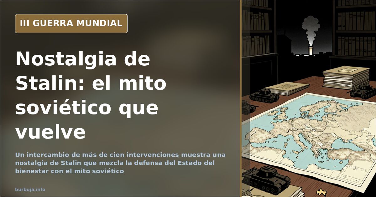 Mapa de Europa del Este sobre una mesa de archivo con fichas, siluetas de material militar y humo en el horizonte