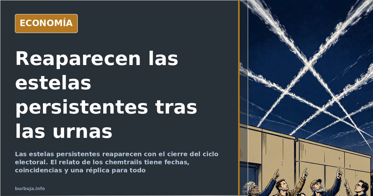 Chemtrails: «Antonio está escocido y nos fumiga» tras las urnas