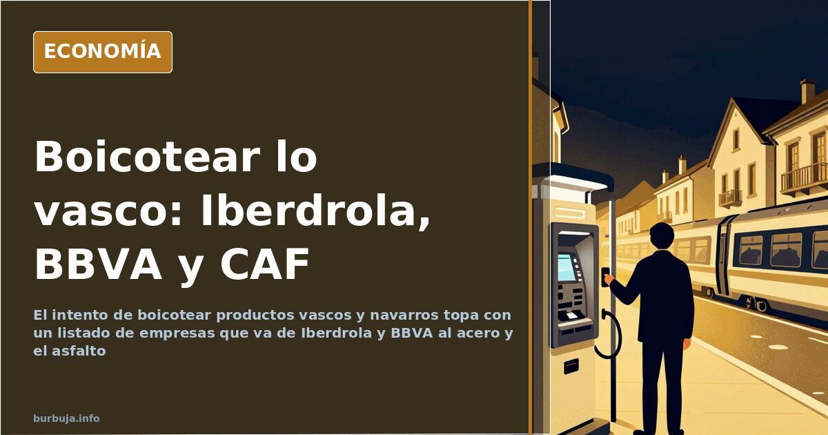 Boicot a productos vascos: de Iberdrola y BBVA al asfalto