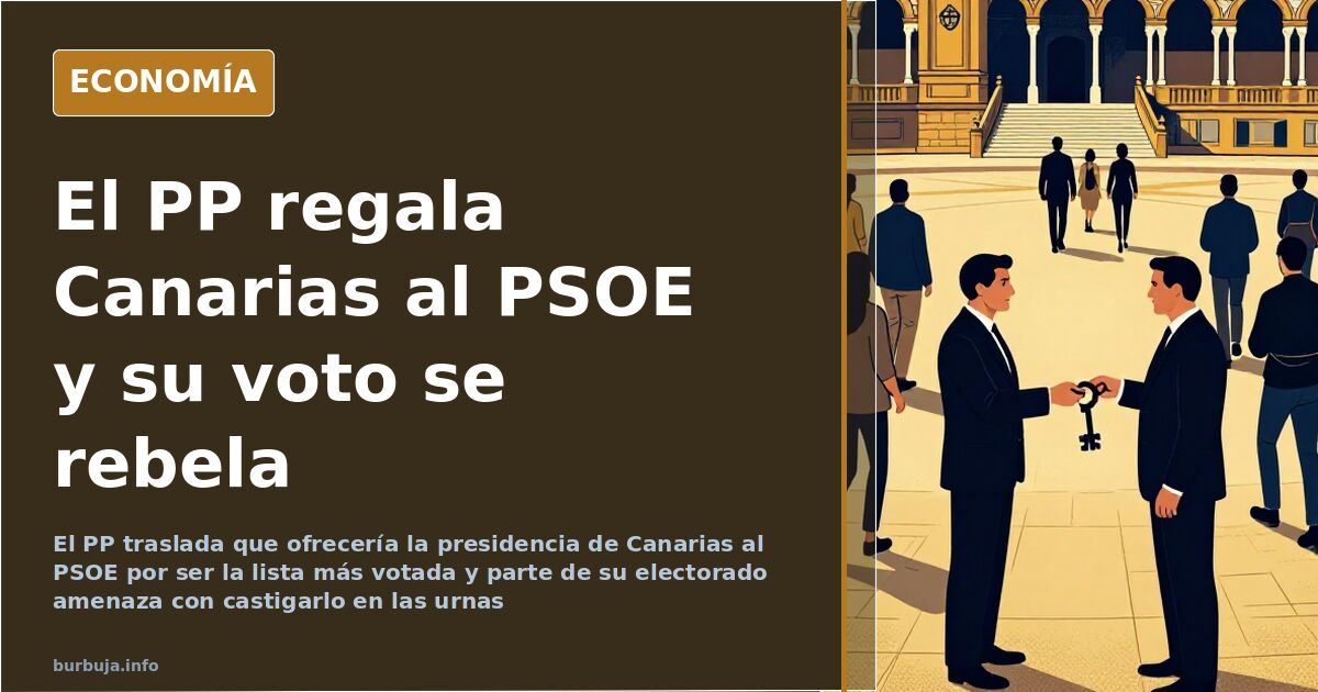 El PP ofrece al PSOE Canarias y su electorado mira a Vox