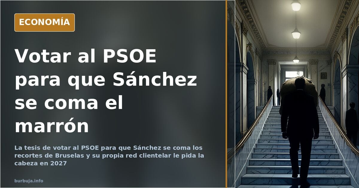Votar al PSOE para que Sánchez se coma los recortes de Bruselas