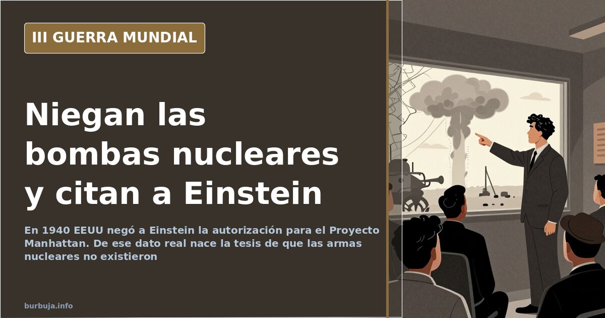 La tesis que niega las armas nucleares y cita a Einstein