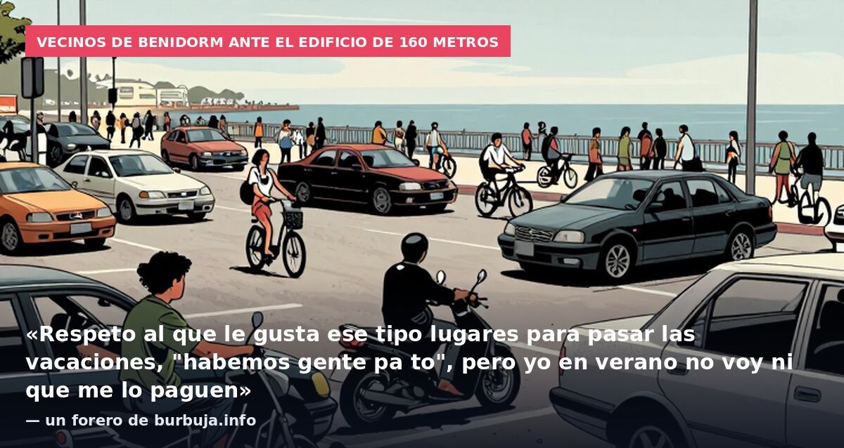 Vecinos de Benidorm ante el edificio de 160 metros: «Respeto al que le gusta ese tipo lugares para pasar las vacaciones, "habemos gente pa to", pero yo en verano no voy ni que me lo paguen» — un forero de burbuja.info