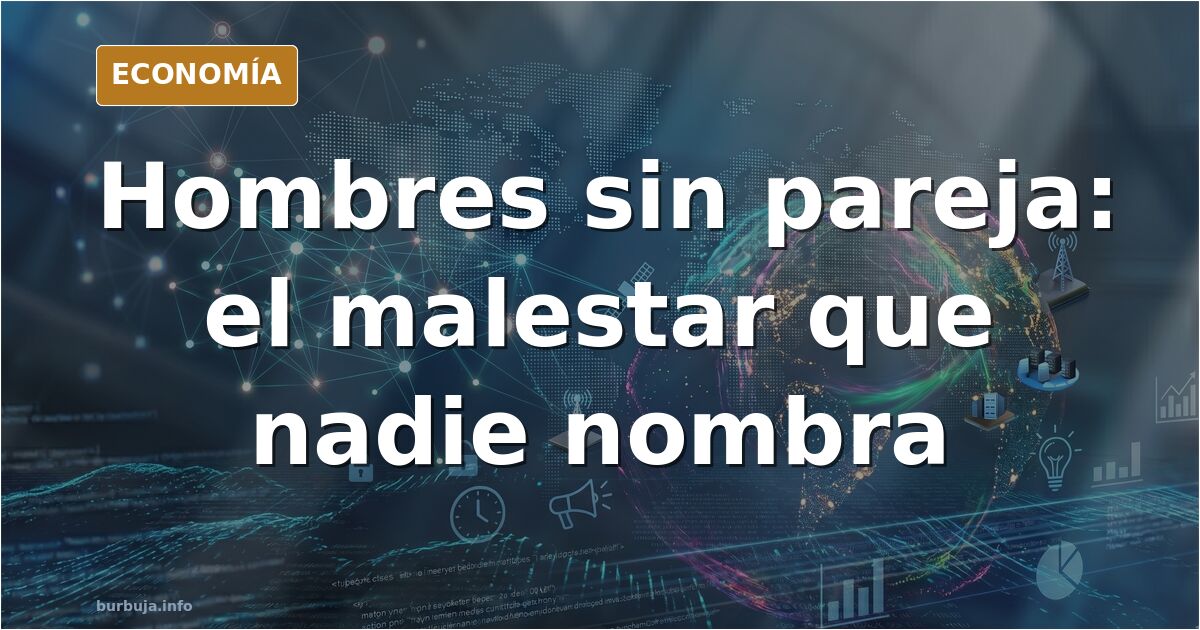 Ilustración editorial de un hombre solo en un pueblo del interior, con mirada perdida, simbolizando la desmotivación masculin