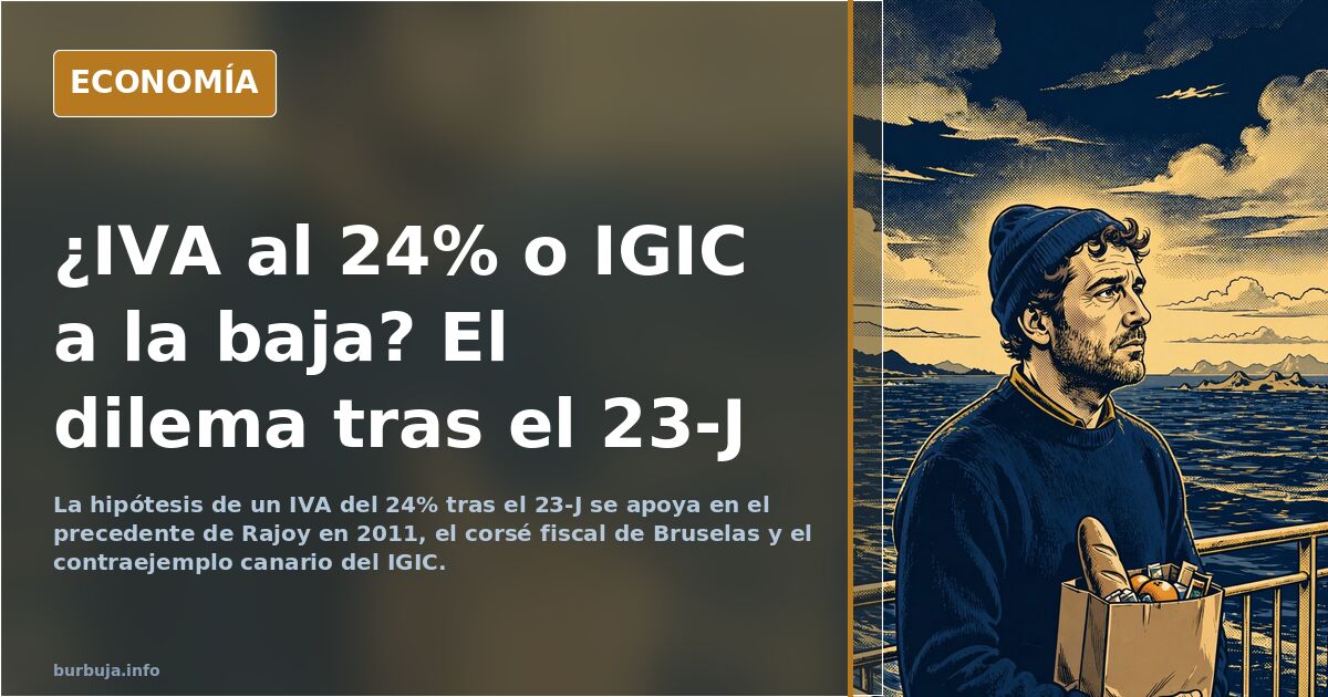 ¿IVA al 24% tras el 23-J? El precedente que nadie olvida