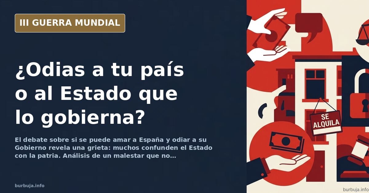 El patriotismo se rompe: odio al Estado, no al país