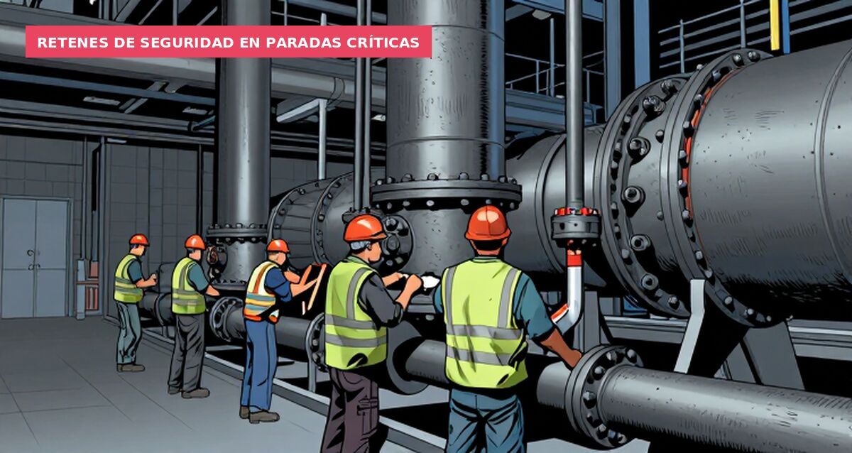 Retenes de seguridad en paradas críticas