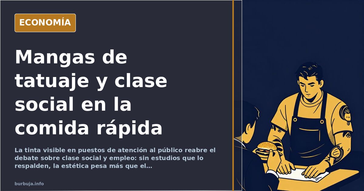 Tatuajes y clase social: el marcador que divide la hostelería