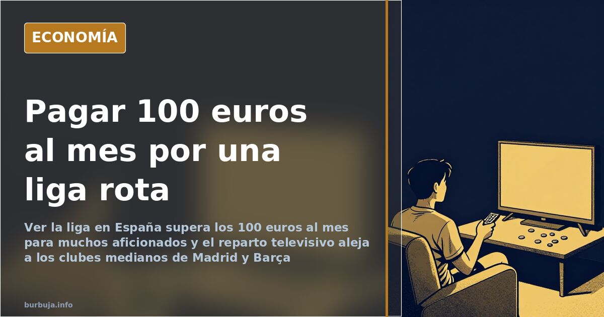 Fútbol español: cuotas de más de 100 euros y reparto desigual
