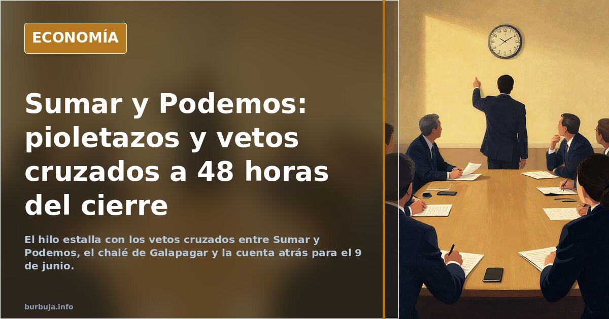 Sumar y Podemos: pioletazos y vetos cruzados a 48 horas del cierre