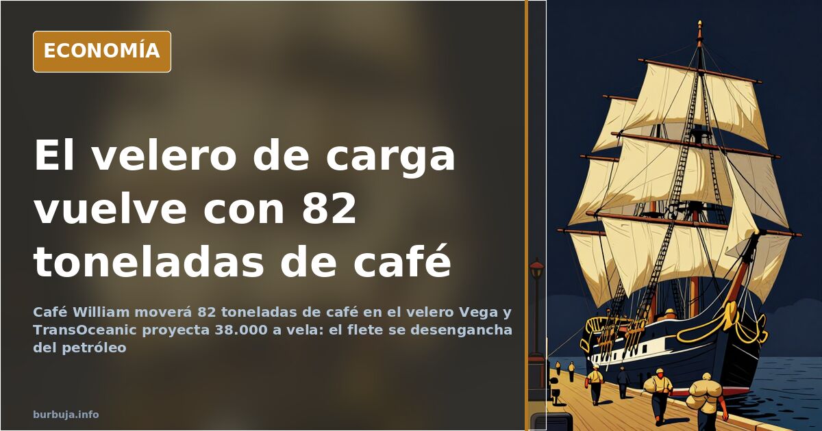 El transporte sostenible mira al velero: 82 toneladas de café