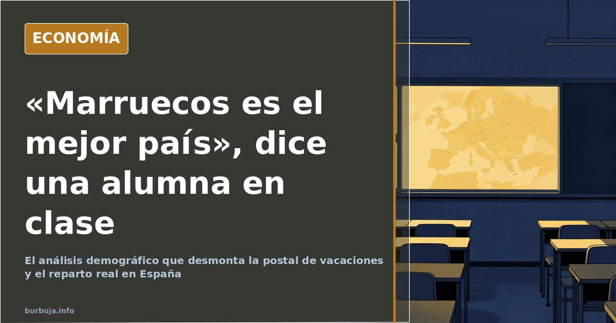 Marruecos como 'mejor país': el reparto que desmonta la postal