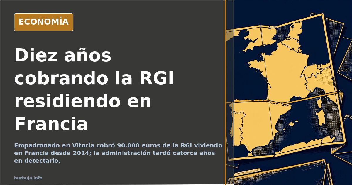 Detenido por cobrar 90.000 euros de la RGI viviendo en Francia