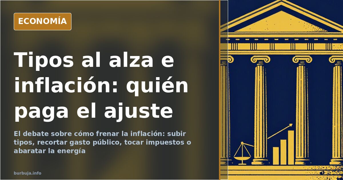 Debate sobre inflación: tipos, gasto público e impuestos