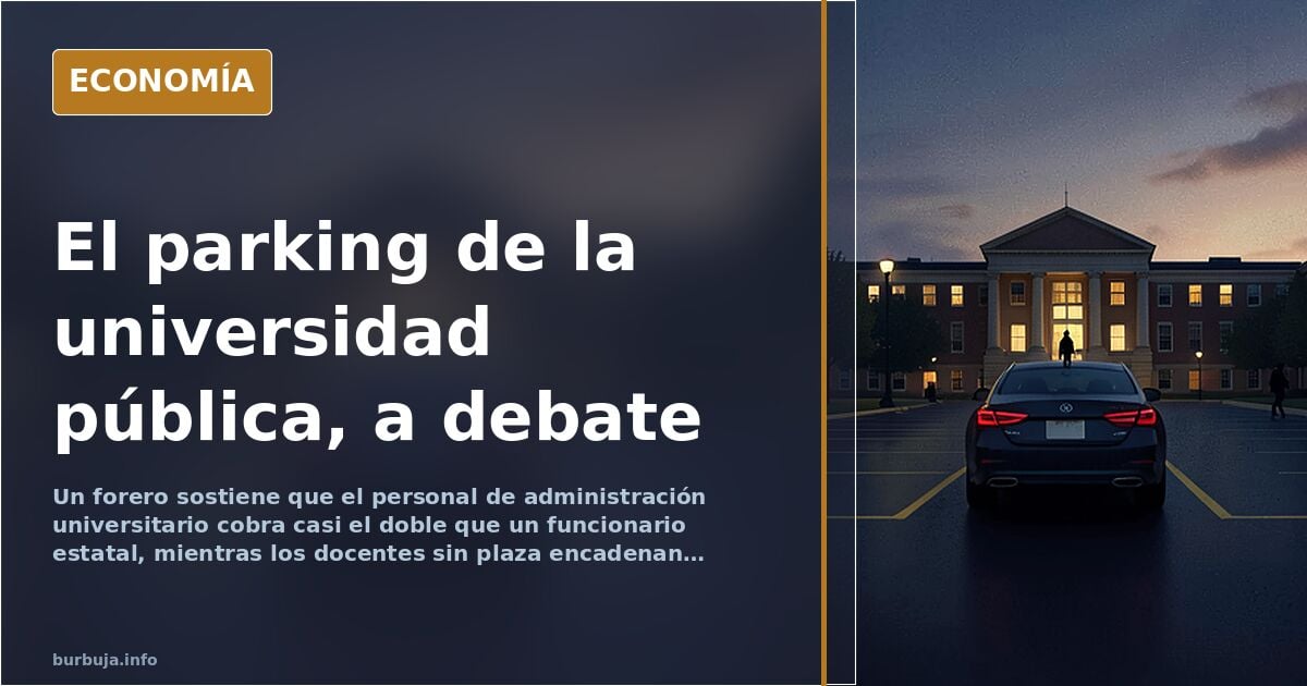 El nivel de vida en la universidad pública, a debate