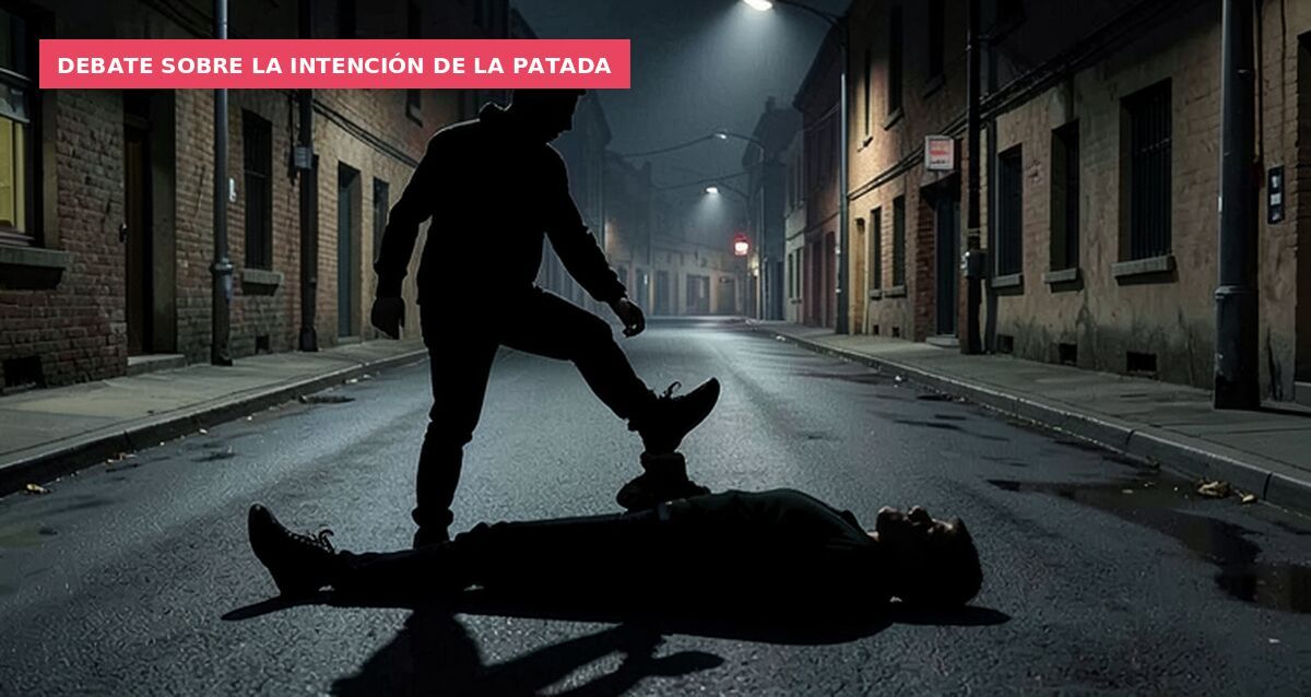 Debate sobre la intención de la patada