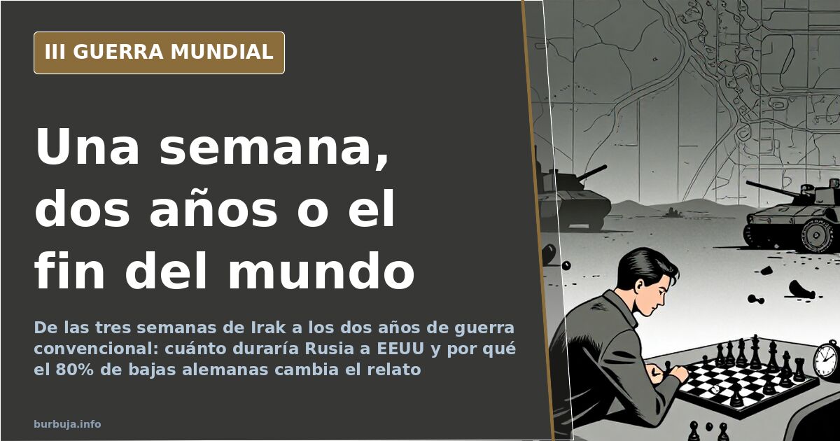 Rusia contra EEUU: de una semana a la destrucción mutua