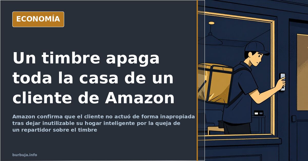 Amazon deja sin hogar inteligente a un cliente por el timbre