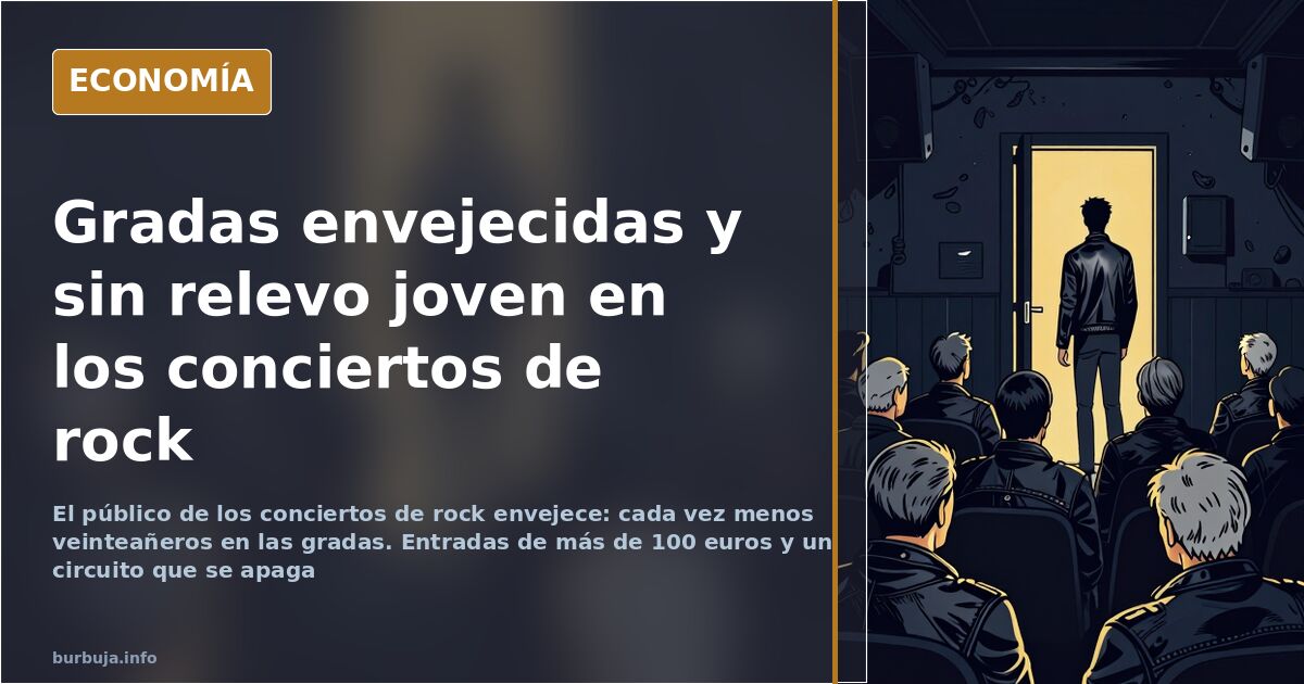 «El rock está muertísimo»: público que envejece sin relevo