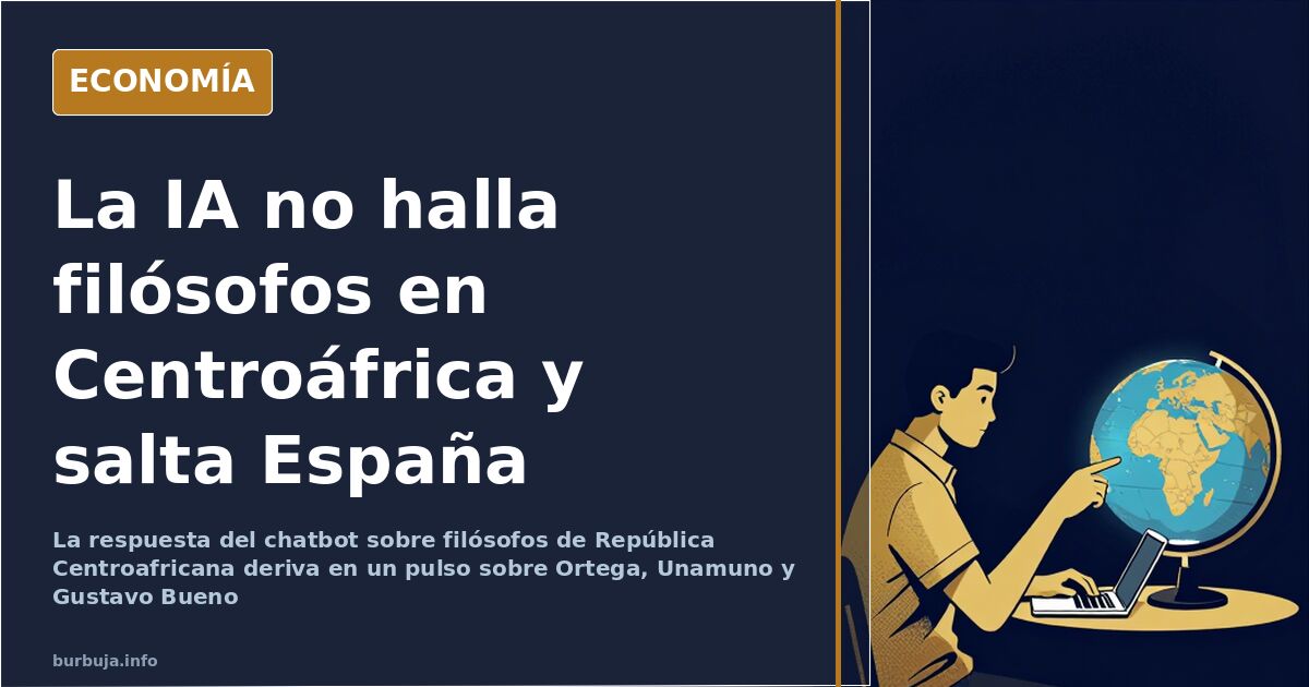 La IA no halla filósofos en Centroáfrica y la réplica acaba en Ortega