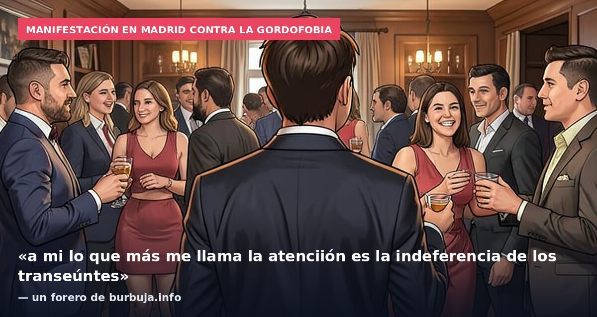 Manifestación en Madrid contra la gordofobia: «a mi lo que más me llama la atenciión es la indeferencia de los transeúntes» — un forero de burbuja.info