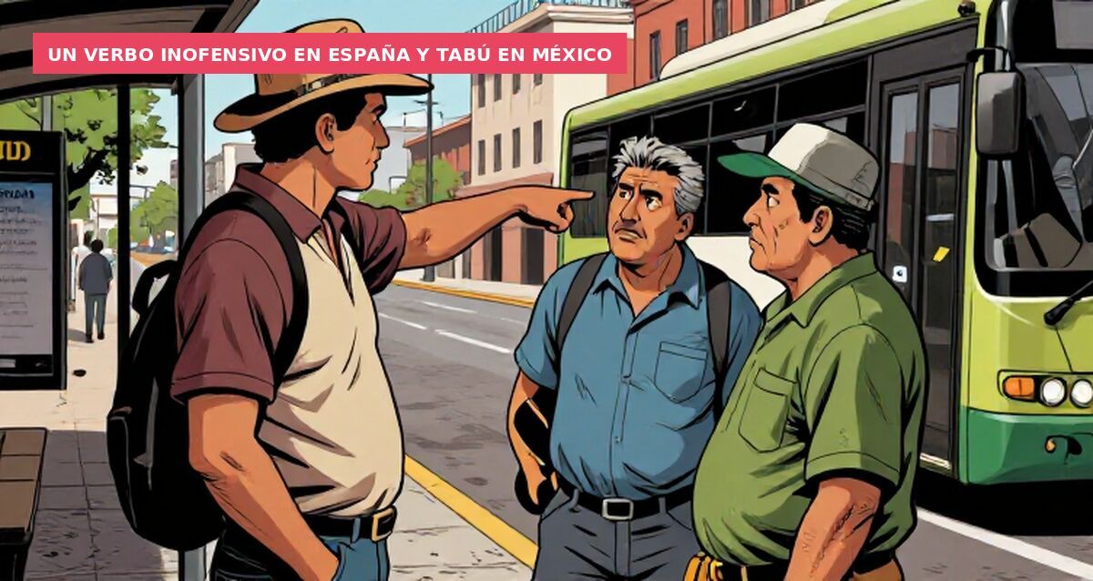 Un verbo inofensivo en España y tabú en México