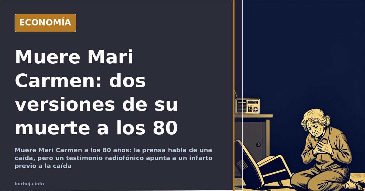 Doña Rogelia, el popular muñeco de ventrílocuo de Mari Carmen, en una ilustración editorial en tonos azul marino y dorado