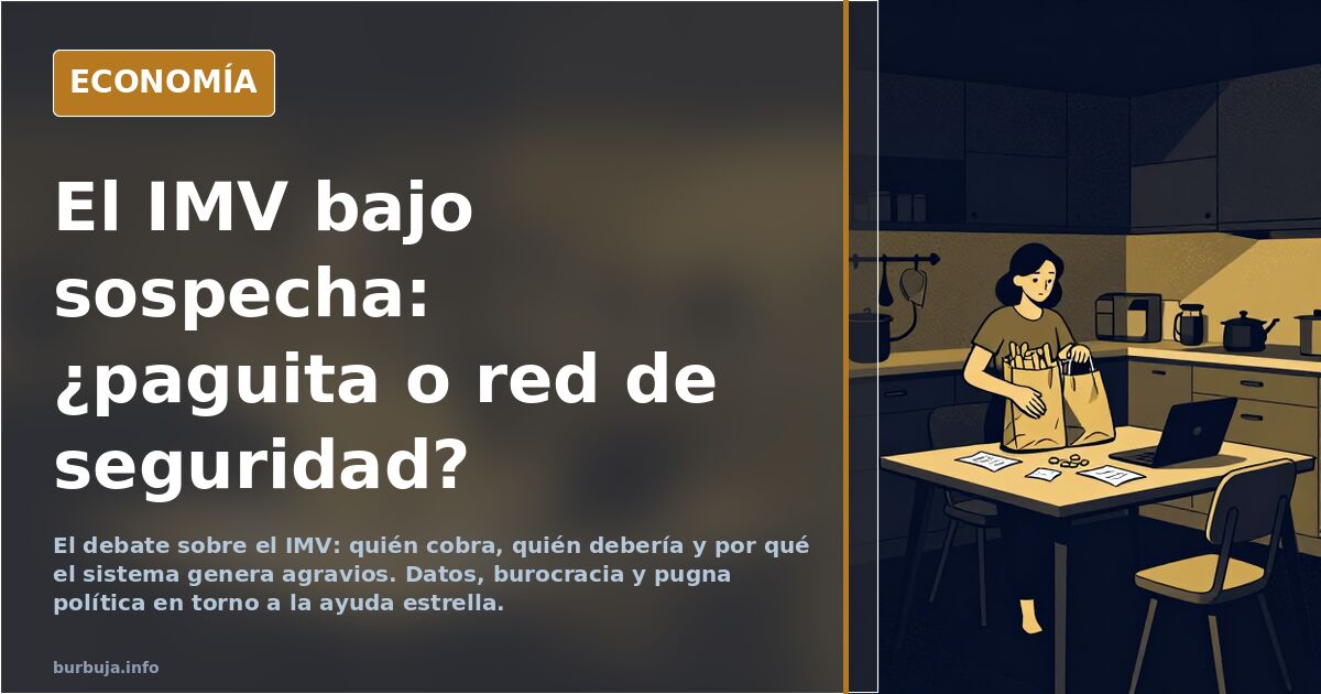 El IMV y el subsidio: quién cobra y por qué se cuestiona