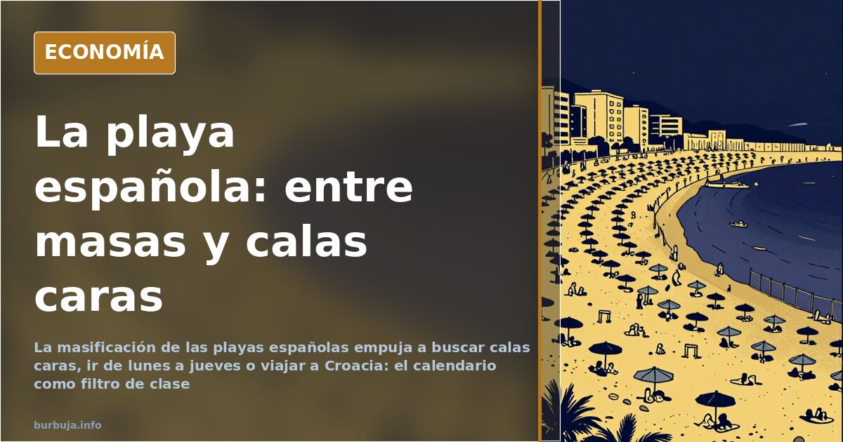 Verano en la playa española: masificación, ruido y clases