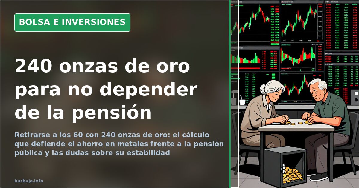Pila de monedas de oro y lingotes junto a un gráfico de cotización, imagen de ahorro en metales preciosos para la jubilación 