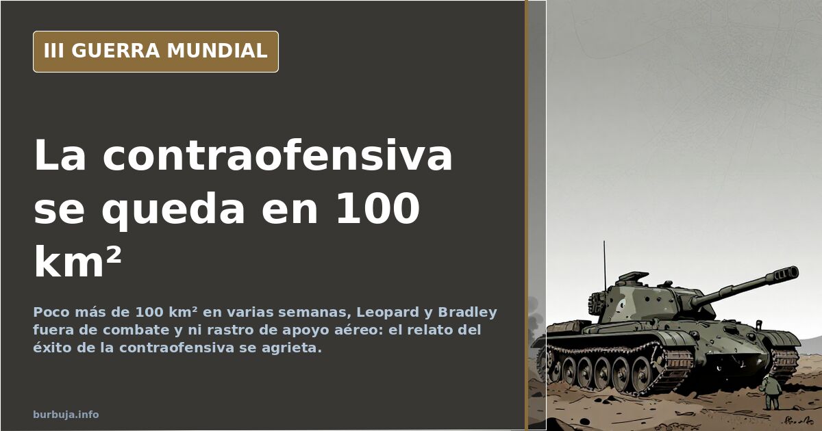 Contraofensiva ucraniana: 100 km² y «un fracaso», según Uidren