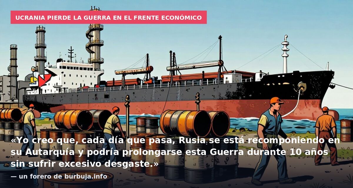 Ucrania pierde la guerra en el frente económico: «Yo creo que, cada día que pasa, Rusia se está recomponiendo en su Autarquía y podría prolongarse esta Guerra durante 10 años sin sufrir excesivo desgaste.» — un forero de burbuja.info