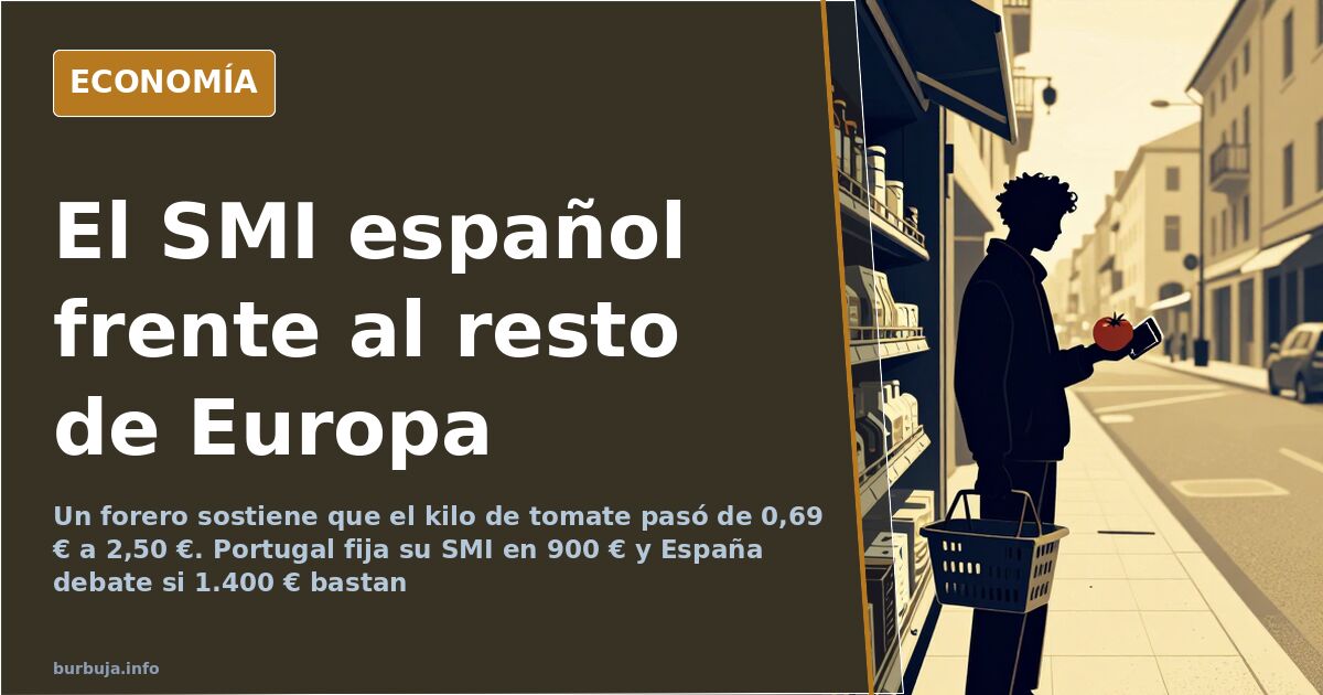 Debate en un foro: el SMI de 1.400 € y la cesta de la compra