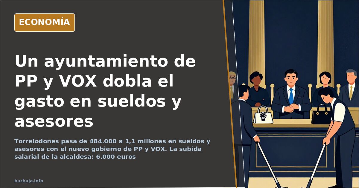 Torrelodones: de 484.000 a 1,1 millones en sueldos y asesores