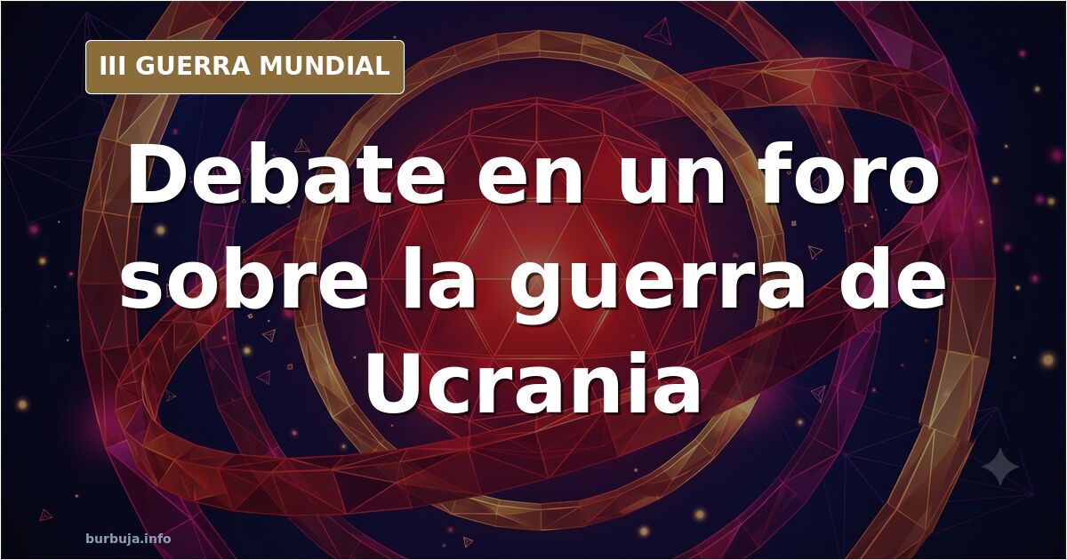 Captura de pantalla de un hilo de foro con mensajes sobre la guerra de Ucrania