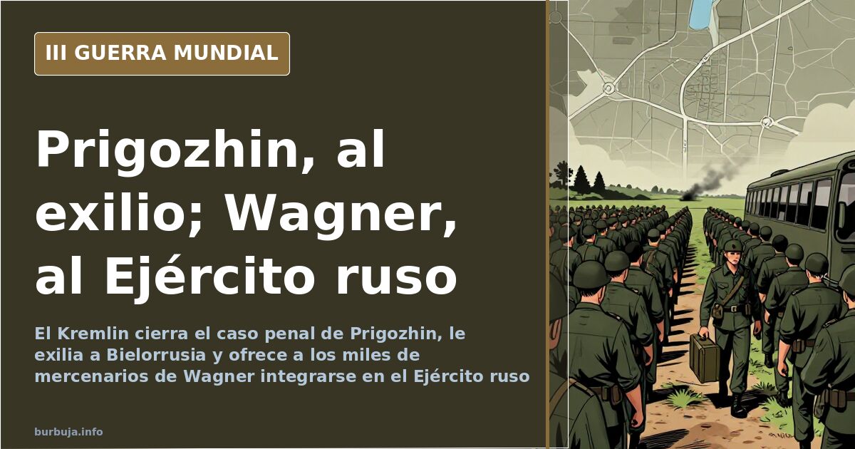 Silueta de una columna de vehículos militares camino de Moscú bajo un cielo desaturado tras el motín del Grupo Wagner